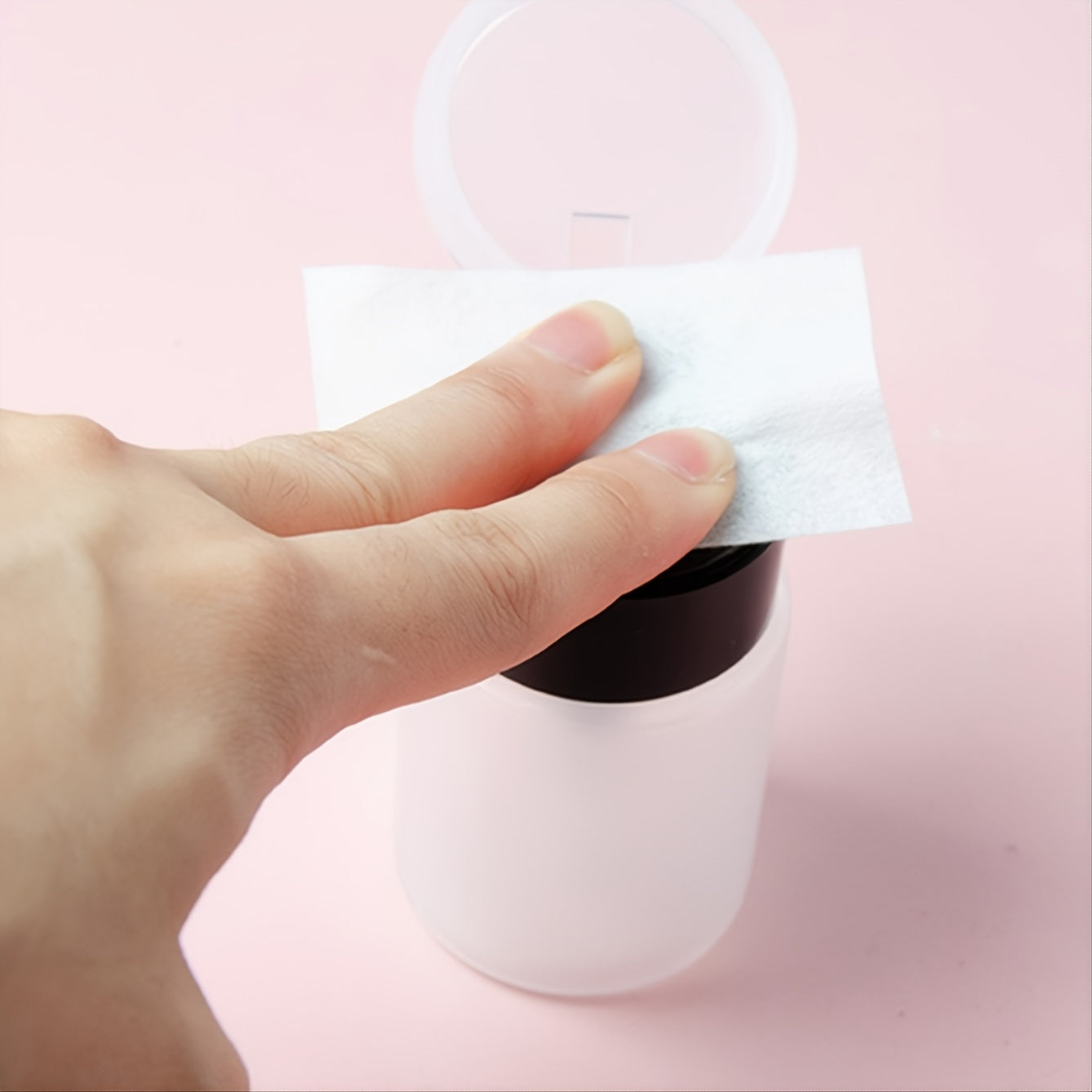 50ml Push Down Lockable Pump Dispenser Bottle Nail Polish Makeup Remover