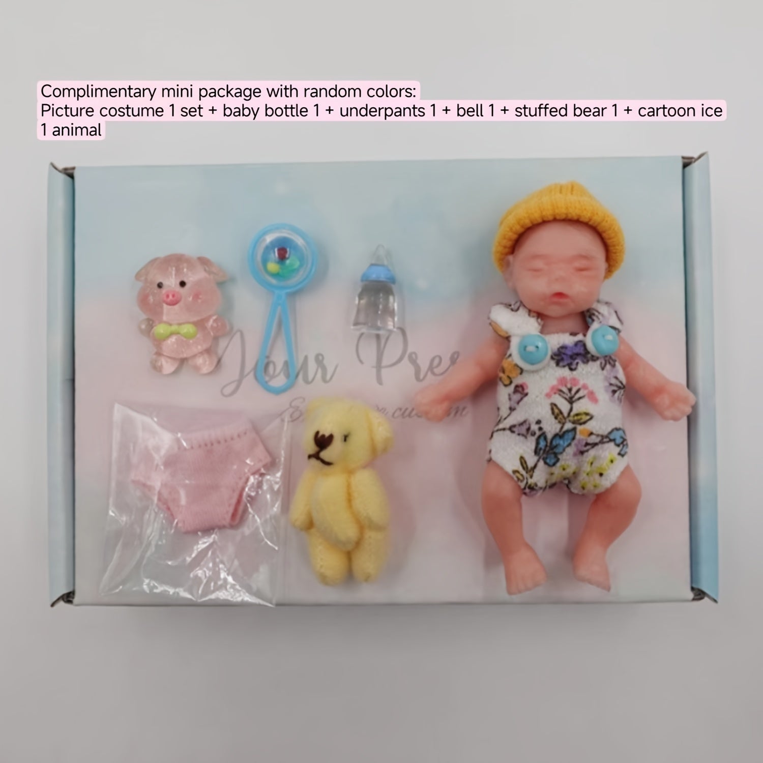15in Mini Reborn Doll Simulative Lucky Doll Gift Accessories Random