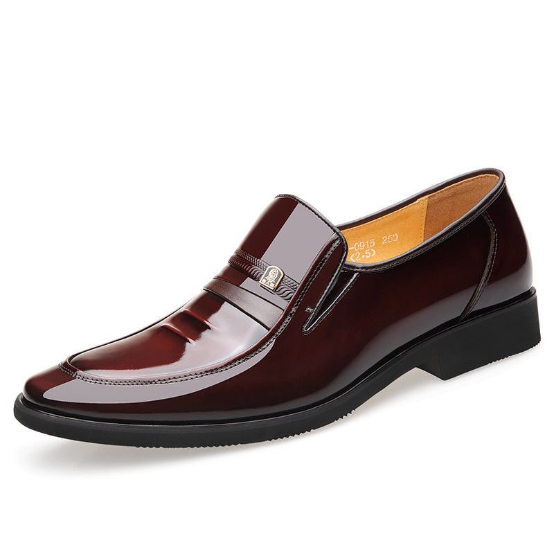 LAORENTOU Men's Leather Pointed Toe Dress Shoes Oxford Shoes