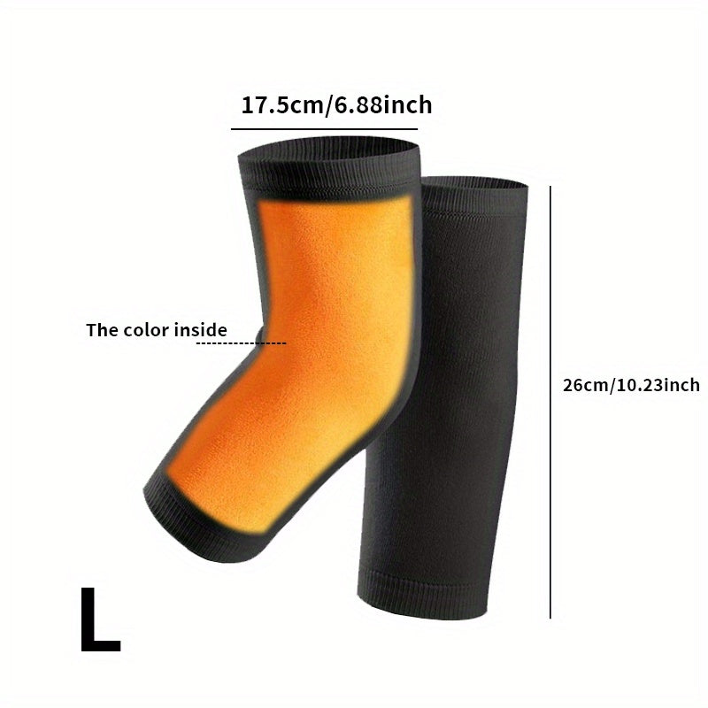 Suede Lined Knee Pads Winter Warm Adult Knee Support Pads