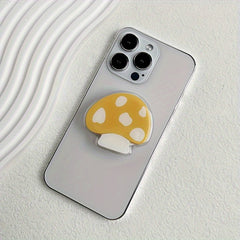 Cartoon Mushroom Phone Holder Foldable Desktop Portable Handle