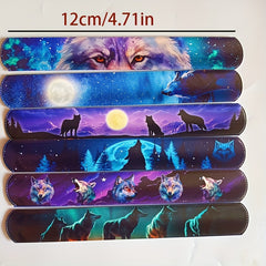 Wolf Pattern Clap Ring PVC Game Clap Ring Bracelet