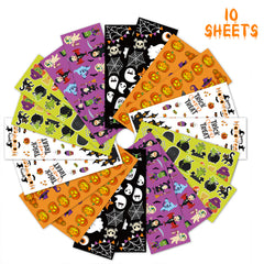 Halloween Stickers Bulk Waterproof Vinyl Stickers for Treat Bags Goodie Bags