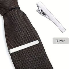 Classic Silver Tie Clip for Men