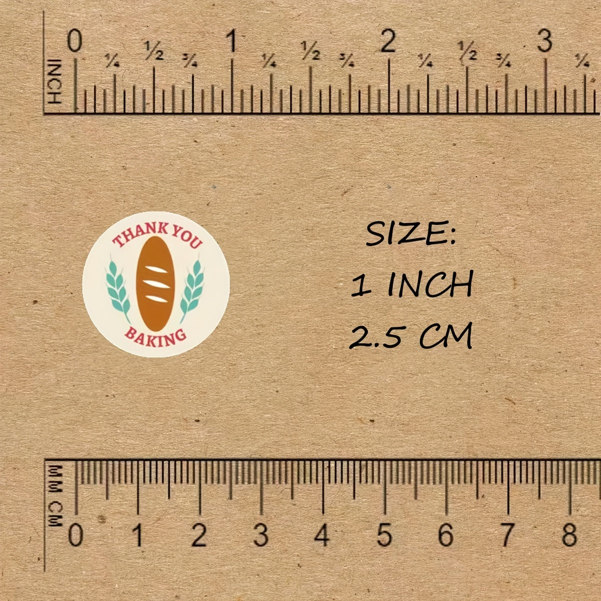500pcs Bakery Thank You Stickers For Baking Packaging