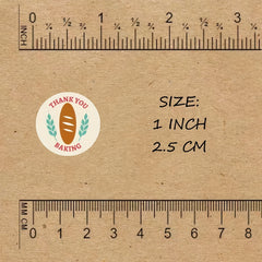 500pcs Bakery Thank You Stickers For Baking Packaging