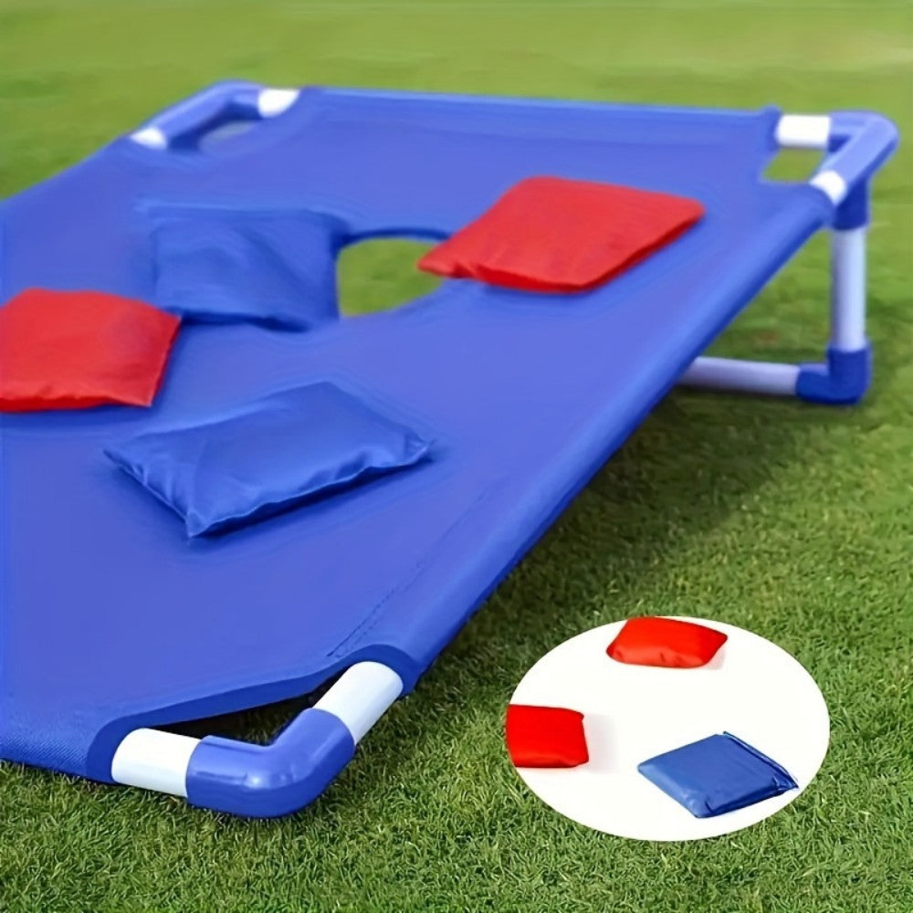 Foldable Bean Bag Toss Game Set Durable PC Material Includes 3 Bean Bags