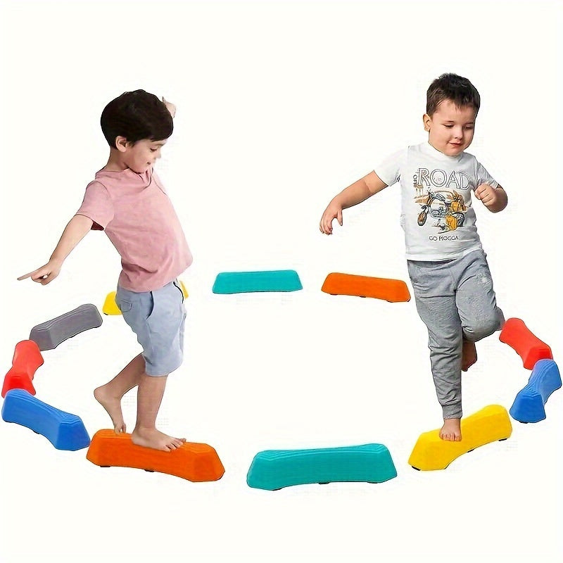 6pcs Pedal Stone Set Non slip Balance Block Fitness Equipment