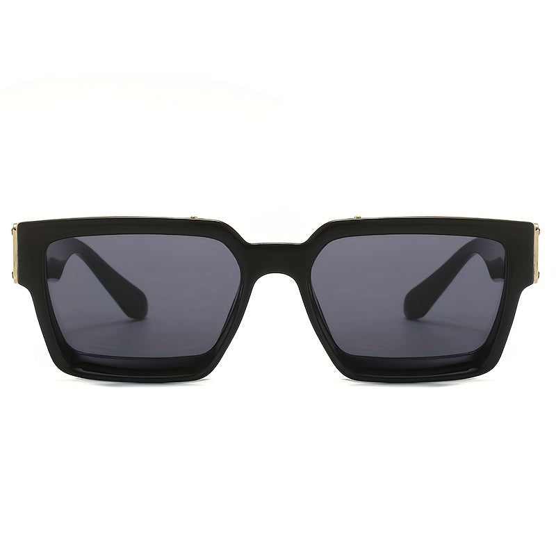 Men's Retro Square Frame Sunglasses For Street Photography
