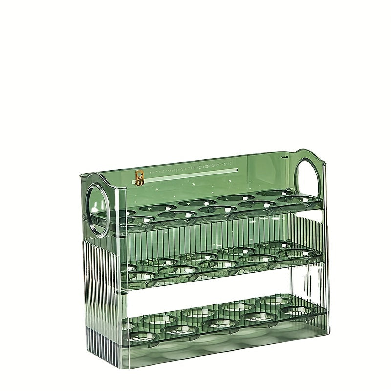 3 Tier Egg Holder Fridge Organizer, Holds 30 Eggs