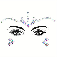 EYENICE Mermaid Face Jewels & Body Glitter Holographic Alien Costume