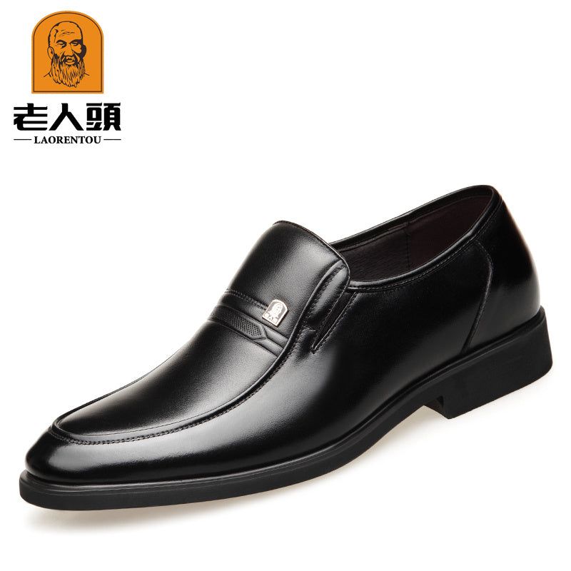 LAORENTOU Men's Leather Dress Shoes Lightweight Formal Shoes
