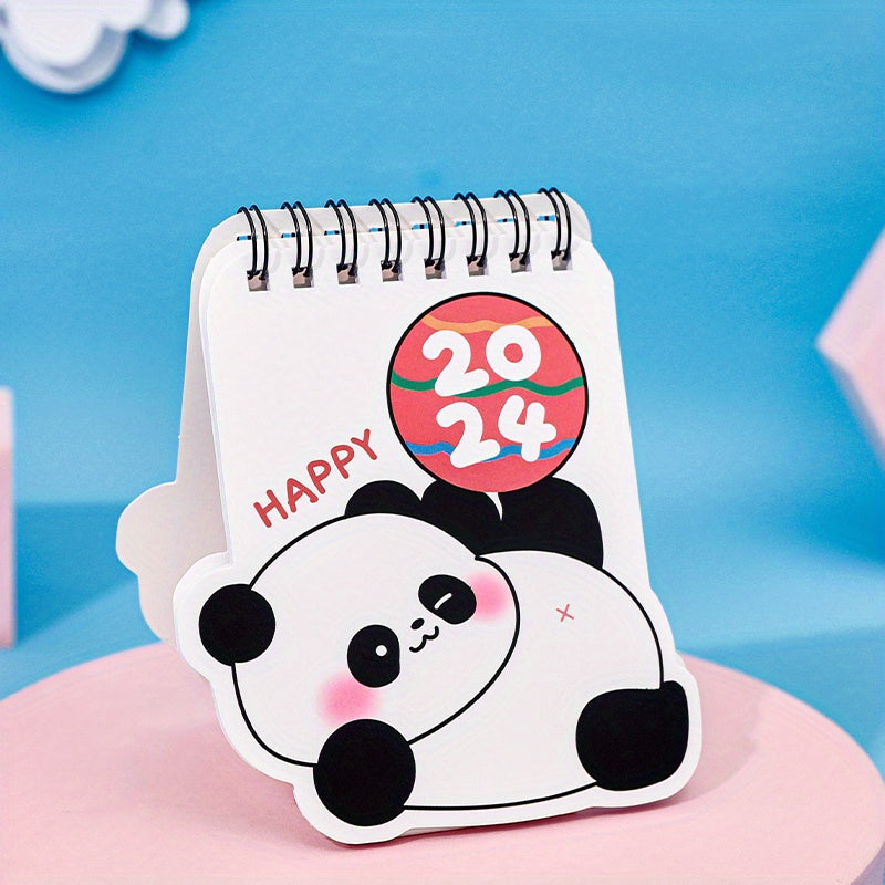 Mini Panda Calendar Student Desk Decoration Punch Card Monthly Calendar