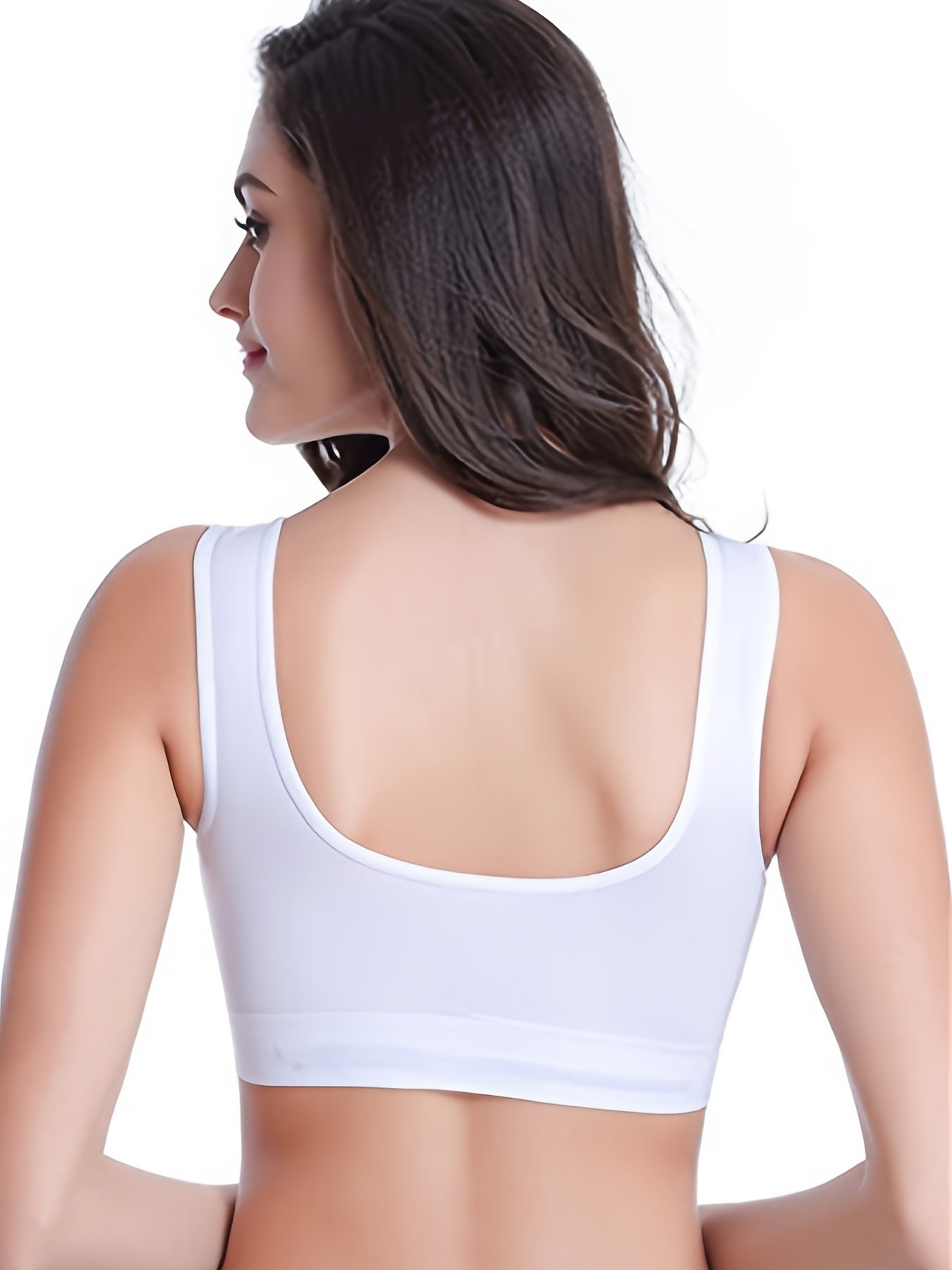 3 Pcs Solid Double Layer Tank Top Bras for Women M 3XL