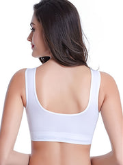 3 Pcs Solid Double Layer Tank Top Bras for Women M 3XL