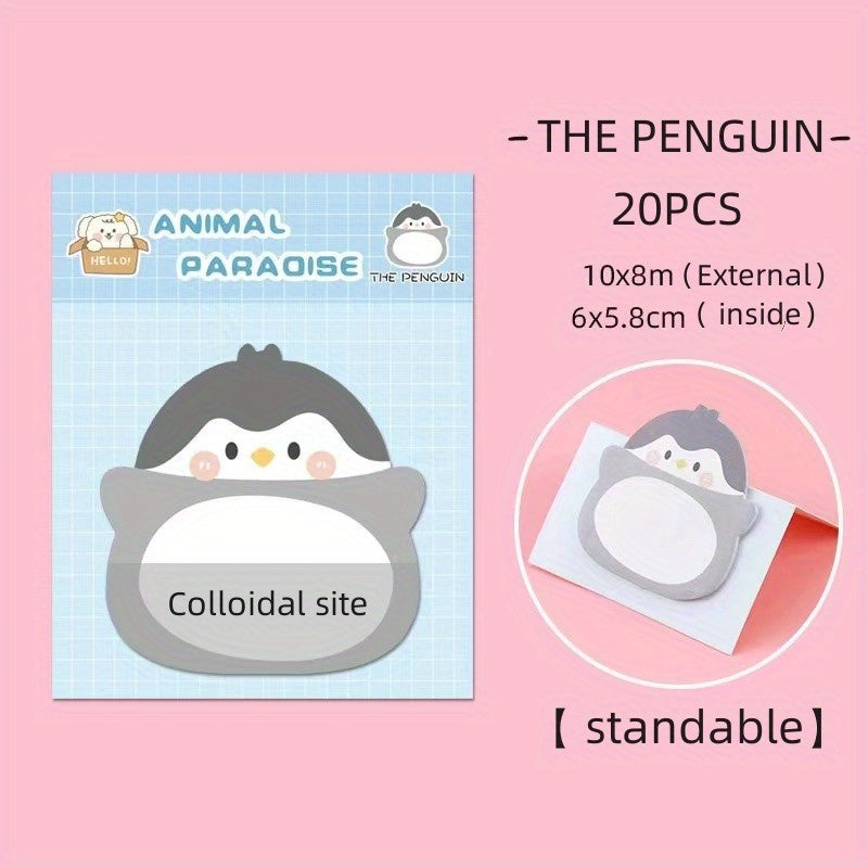 Animal Sticky Notes Standing Memo Stickers