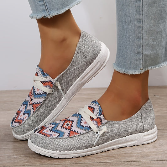 Women's Lace-up Loafers Lightweight Slip On Shoes