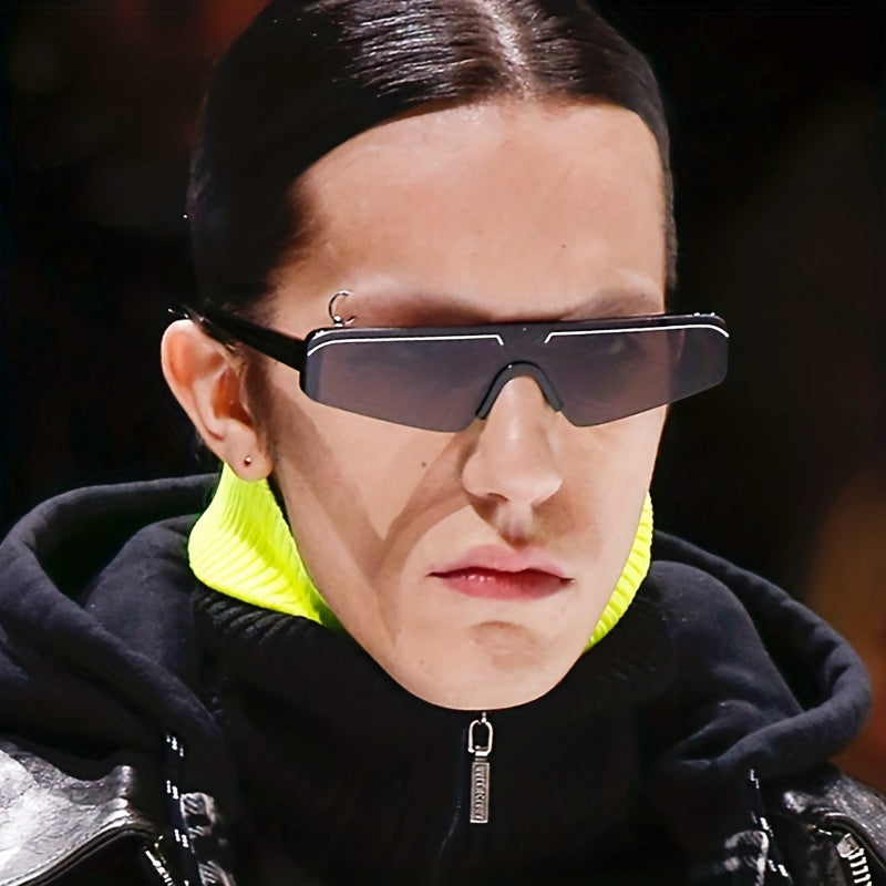 Y2K Mirrored Sports Sunglasses UV400 Sun Shades