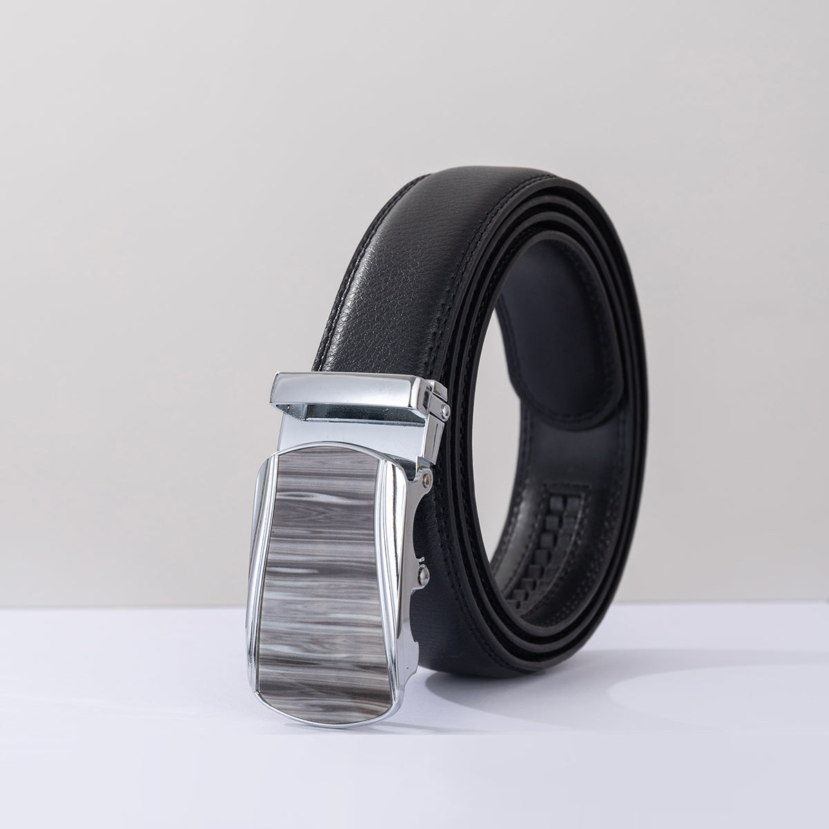 Men's PU Leather Belt with Automatic Buckle