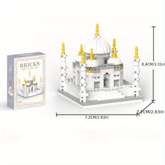 863pcs Taj Mahal Castle Building Model Micro Diamond Small Particle Building Blo