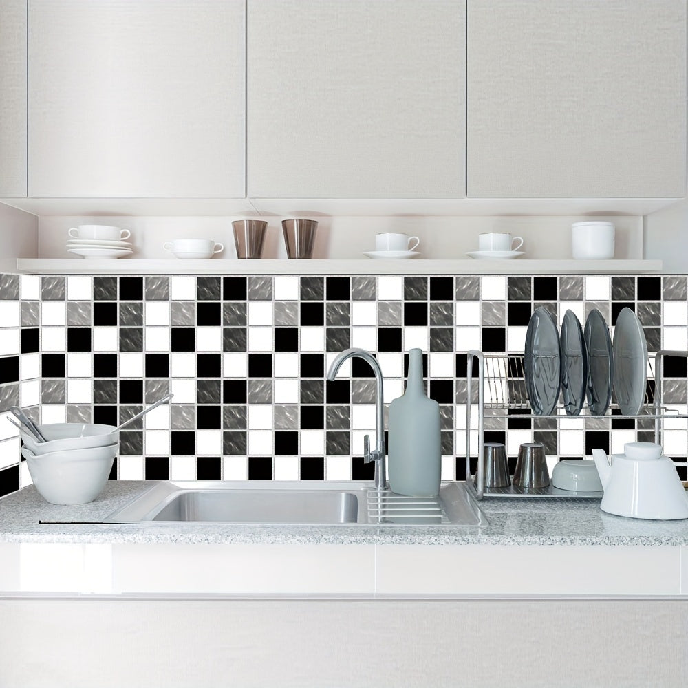 10pcs 10 Mosaic Tile Sticker PVC Wallpaper Kitchen Bathroom Decoration