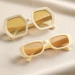 Y2K Rectangle Geometric Sunglasses Retro Outdoor Glasses UV400