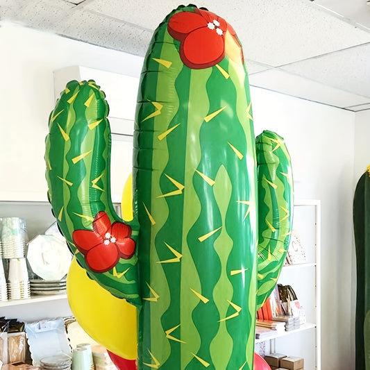 Aluminum Film Cactus Balloons for Holiday Decor