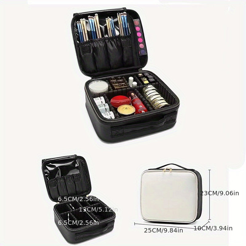 Travel Makeup Train Case Professional Cosmetic Bag Organizer Portable