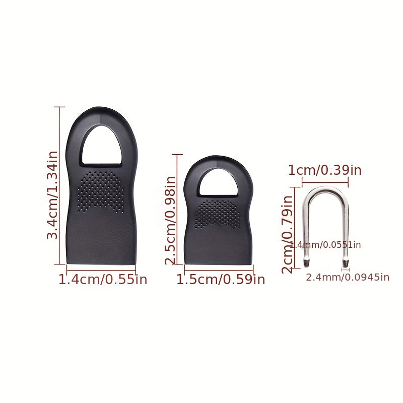8pcs Zipper Head Accessories Pendant Repair Universal Zipper Head Buckle