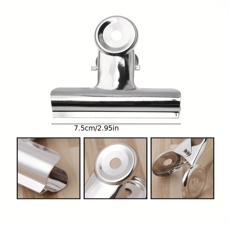 6pcs 75mm Fixed Iron Clip Art Student Book Small Ticket Clip