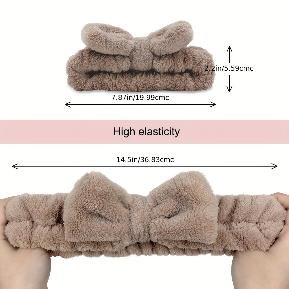 9pcs Women Hair Band Soft Coral Fleece Headband