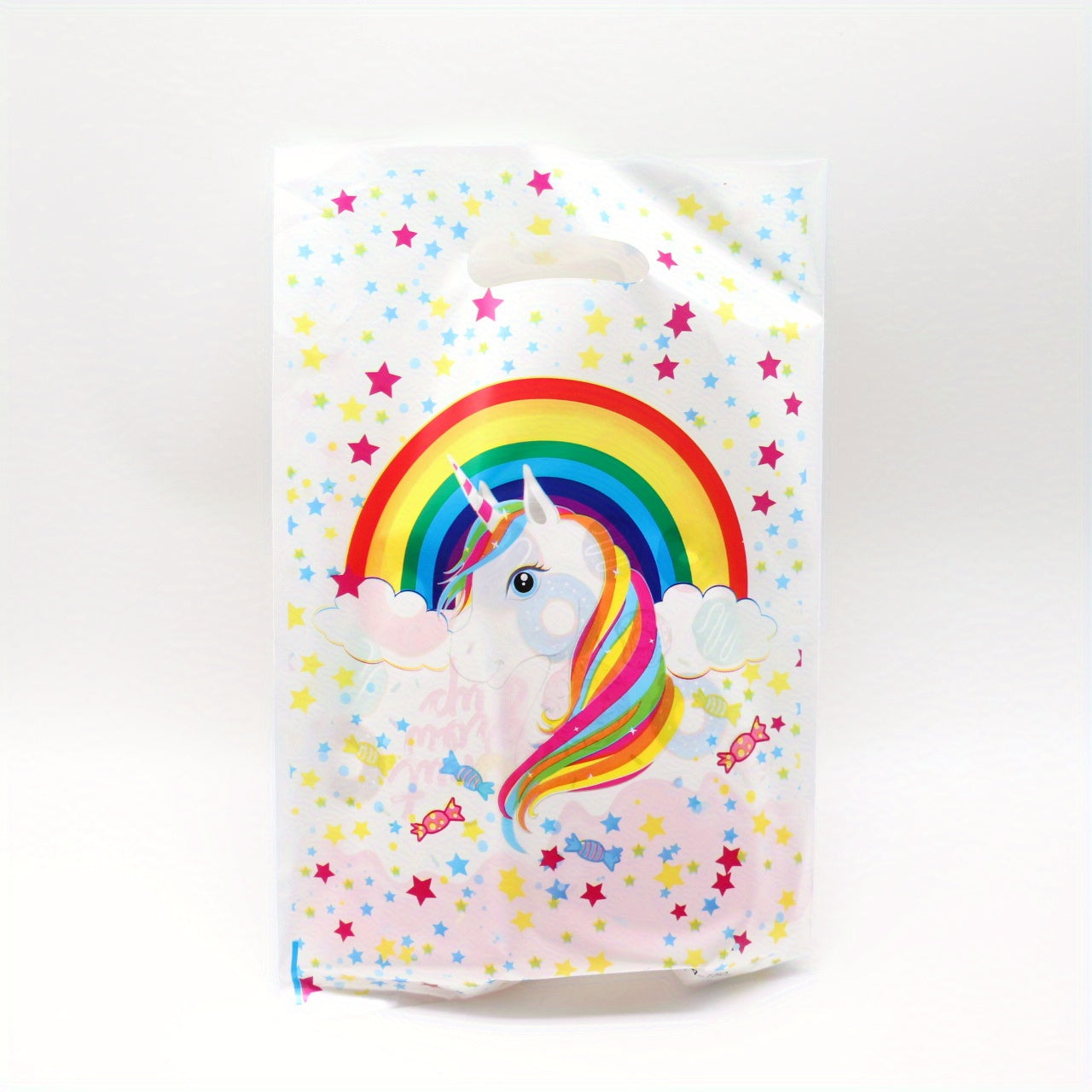Unicorn Tablecloth & 10 Treat Bags Party Supplies