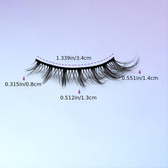5 Pairs 3D Cross Fiber False Eyelashes