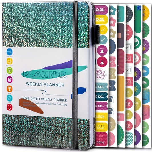 A5 Weekly Planner PU Leather Spiral Journal