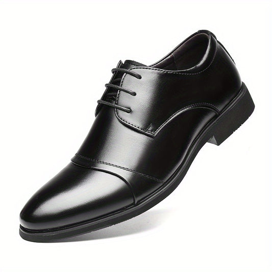 Men's Derby Shoes Lace up Front Dress Shoes For Men Business Formal Wedding Tie