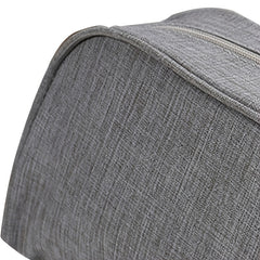Grey Cosmetic Bag Travel Organizer Wash Bag With Handle