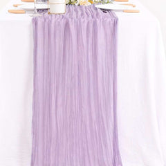 Polyester Pleated Tablecloth Green Gauze Tablecover