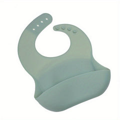 Waterproof Silicone Baby Bib with Food Catcher