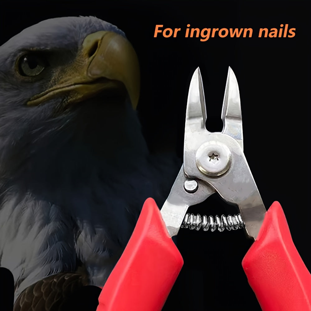 Heavy-Duty Nail Clippers with Curved Blades and Covers for Outdoor Use