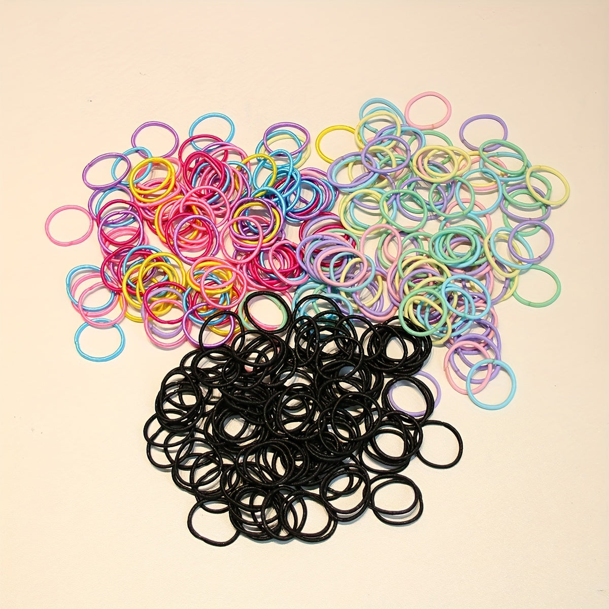 100-300pcs Hair Tie Rubber Bands for Baby Girls