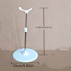 Stainless Steel BJD Doll Stand Doll Support Holder Silvery Gray