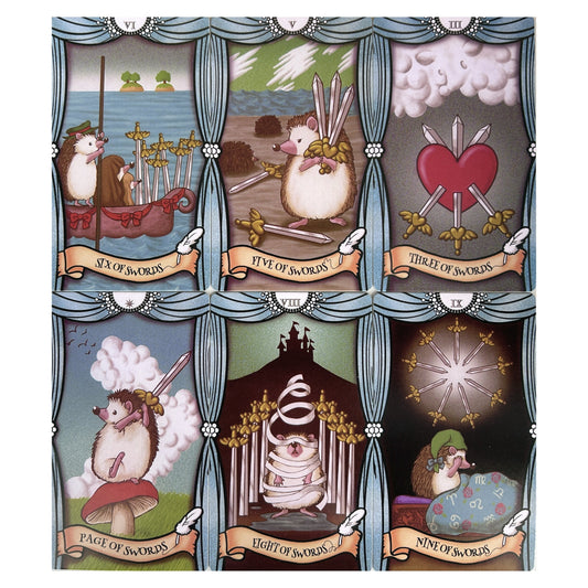 Hedgehog Tarot Cards & Guide for Family Outdoor Camping Activities