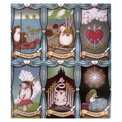 Hedgehog Tarot Cards & Guide for Family Outdoor Camping Activities