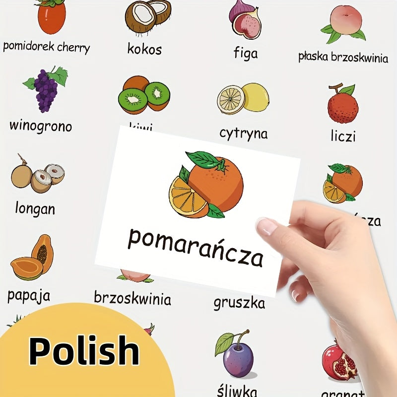 Polish Vocabulary Stickers for Toddlers - Interactive Language Learning Stickers