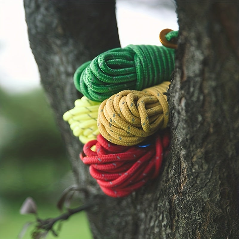 4pcs Reflective Windproof Ropes With Adjustment Buckle for Camping Tent
