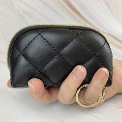 Mini PU Leather Purse Keychain - Small Bag Key Ring
