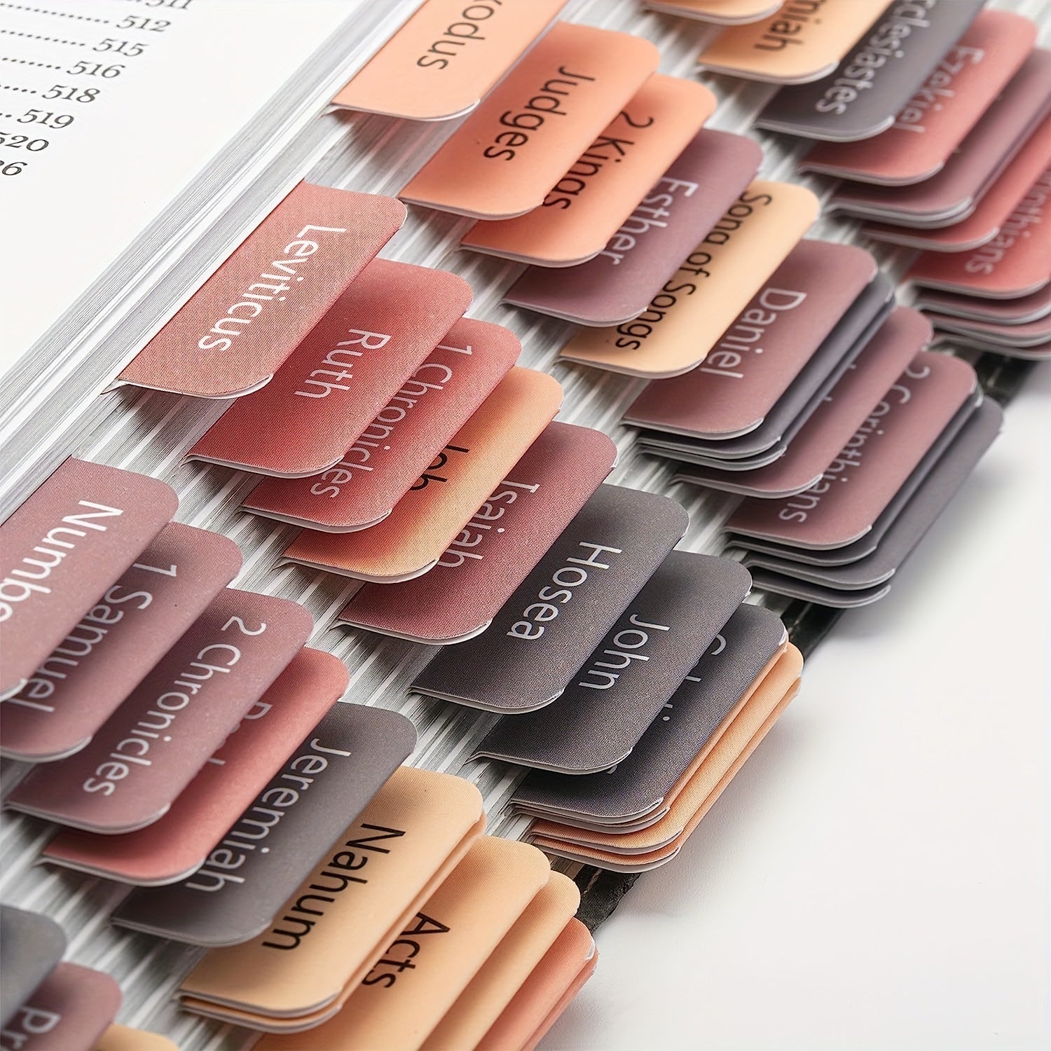 Bible Tabs Sticky Index Tabs 75 Tabs Sunset Shades Vintage Laminated Bible Tabs
