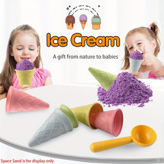 KIDNOAM Children's Ice cream cone toys play house set