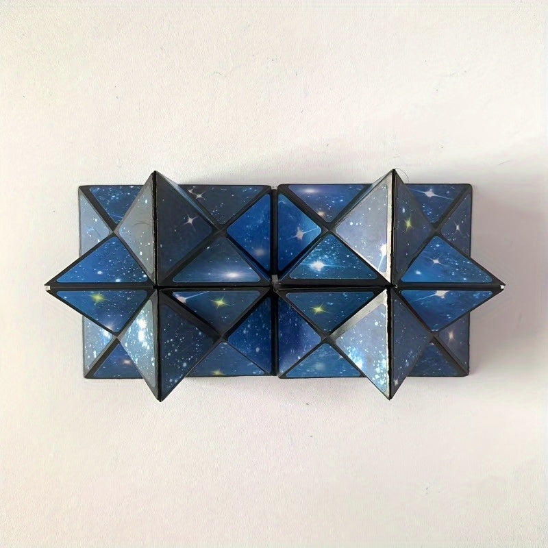 Infinite Transforming Cube Star Shaped Toy Educational Flip Puzzle