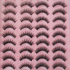 20 Pairs Natural Look Criss Cross False Eyelashes